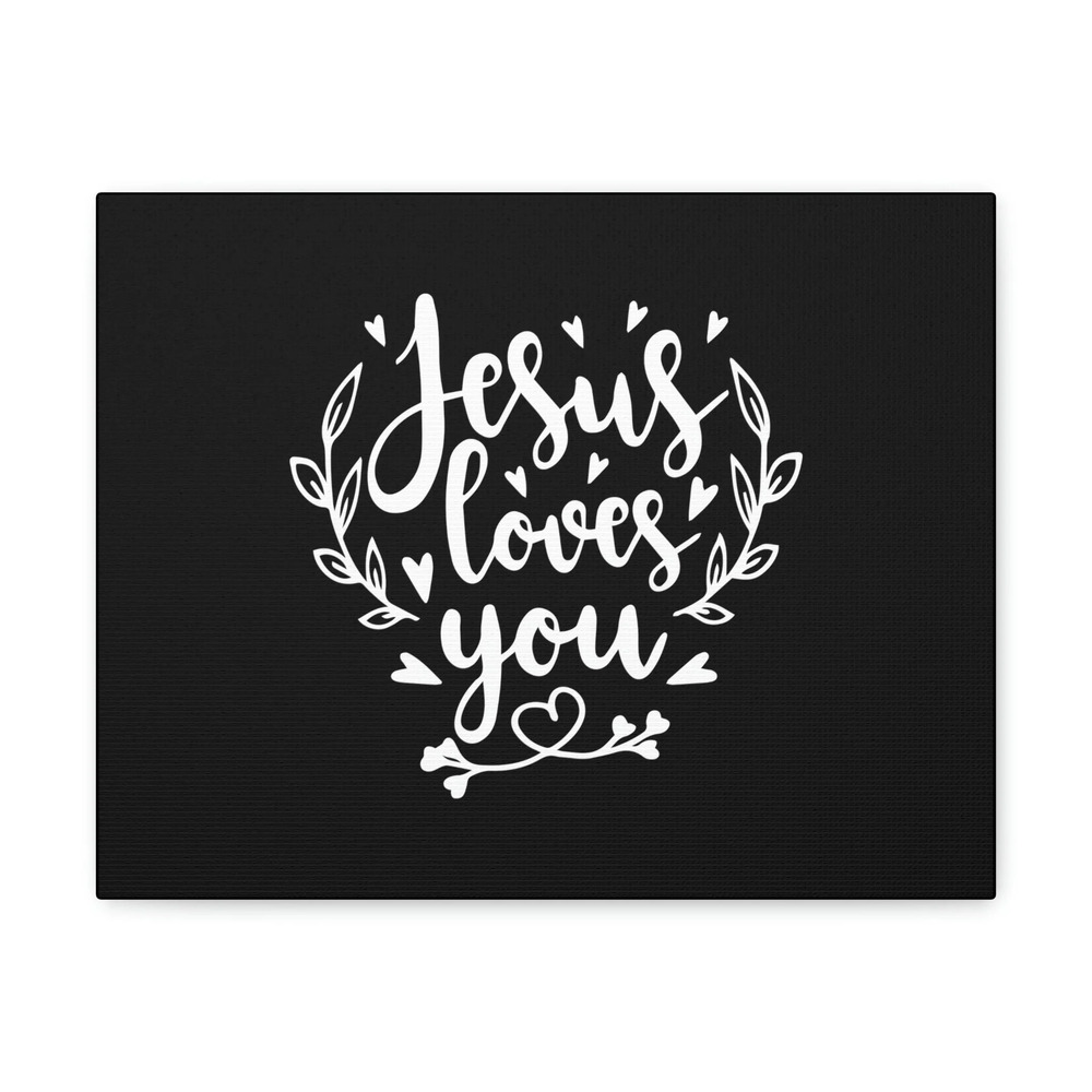 Scripture Walls John 3:16 Jesus Loves You Hearts Bible Verse Canvas Christian